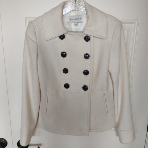 Women's Banana Republic like new Size XS wool blend double breasted coat - Picture 8 of 8